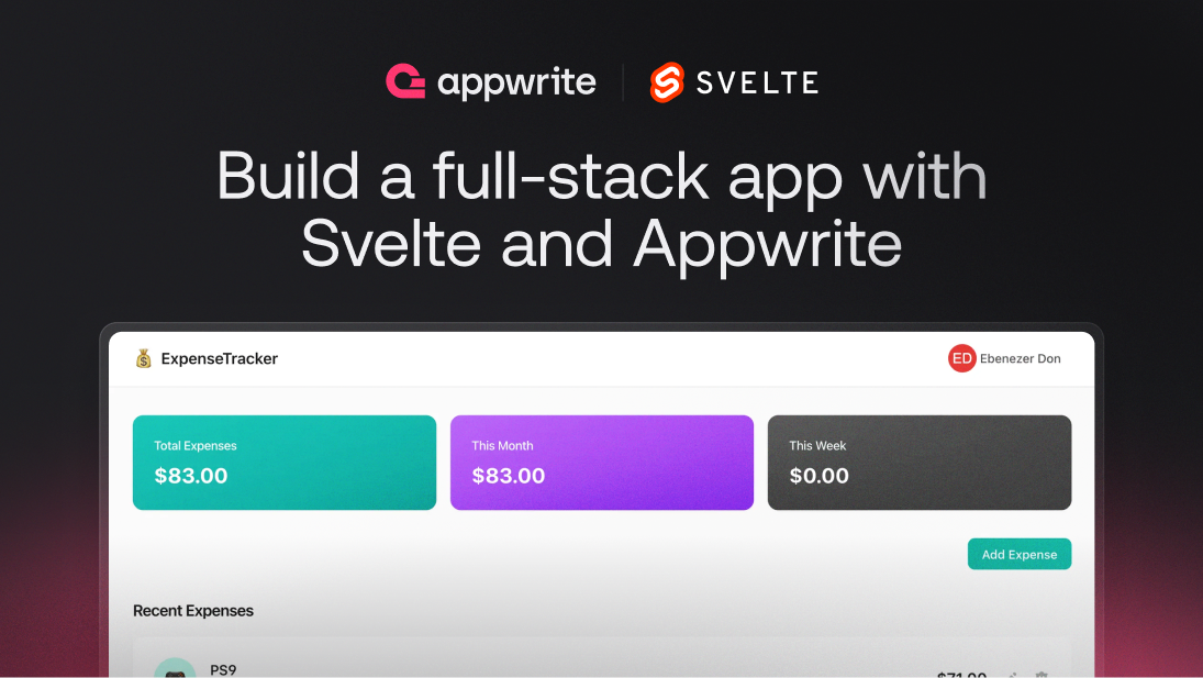 Building a full-stack app with Svelte and Appwrite