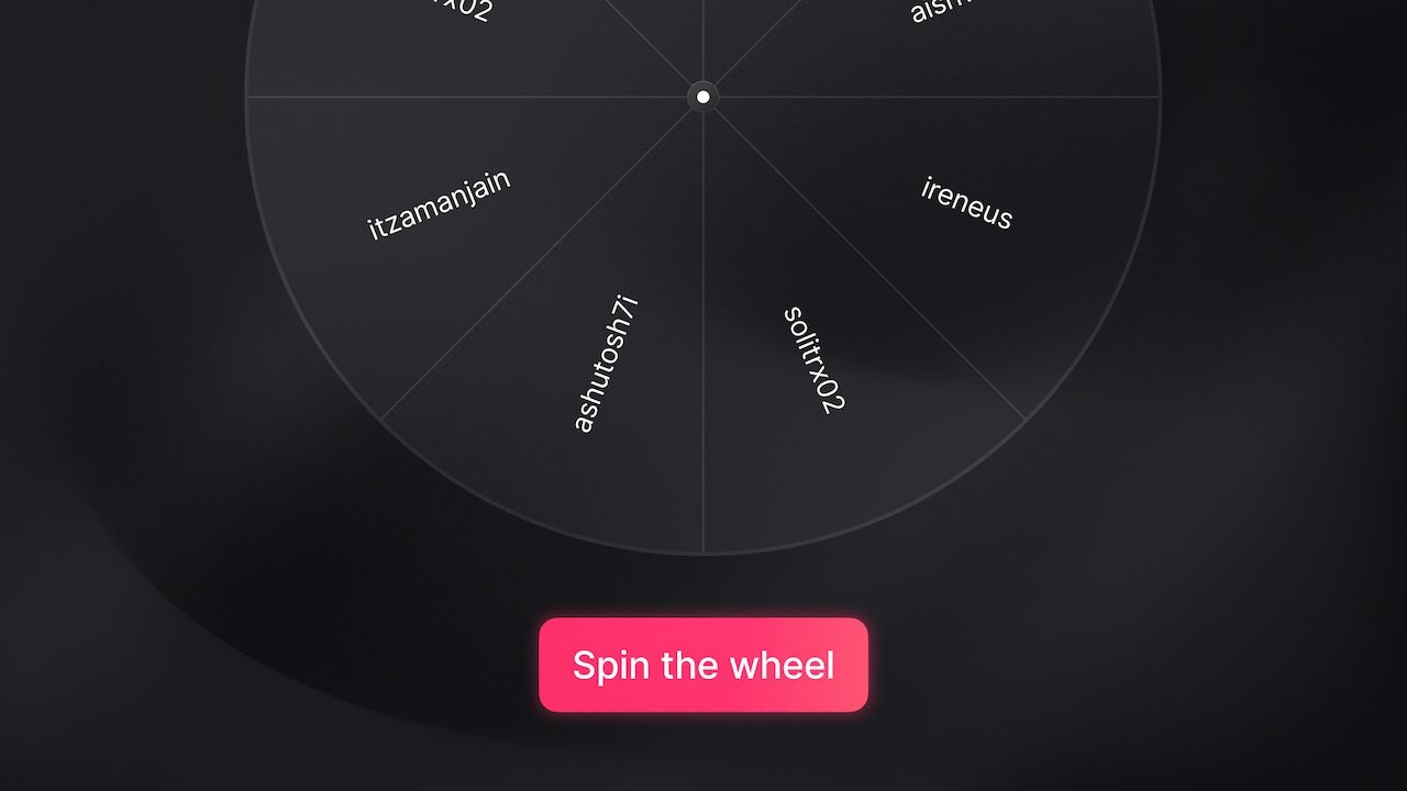 Building the giveaway app for Init Discord sessions