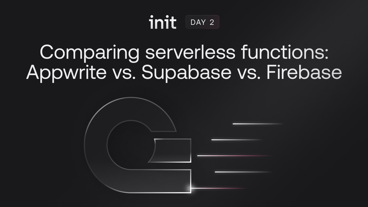 Comparing serverless functions: Appwrite vs. Supabase vs. Firebase