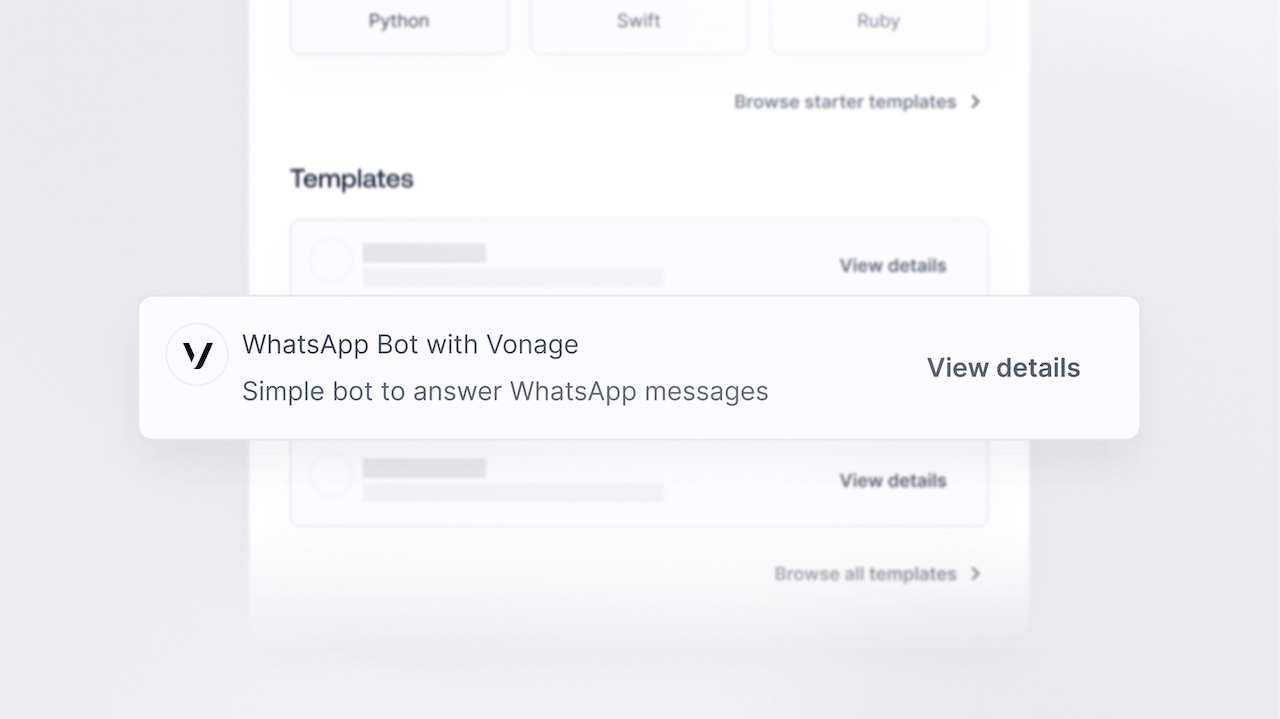 Send WhatsApp messages with Vonage and Appwrite Functions