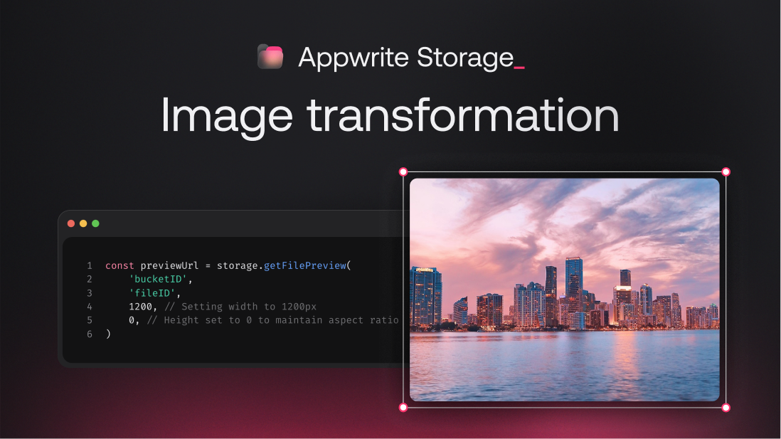 Image transformation with Appwrite Storage