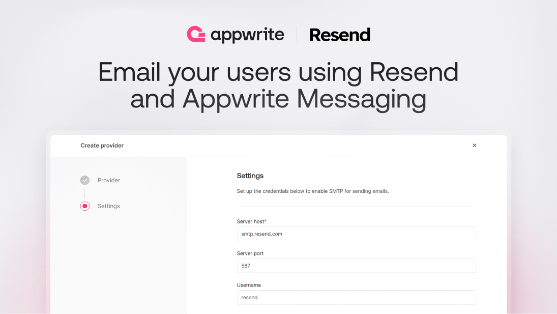Email your users using Resend and Appwrite Messaging