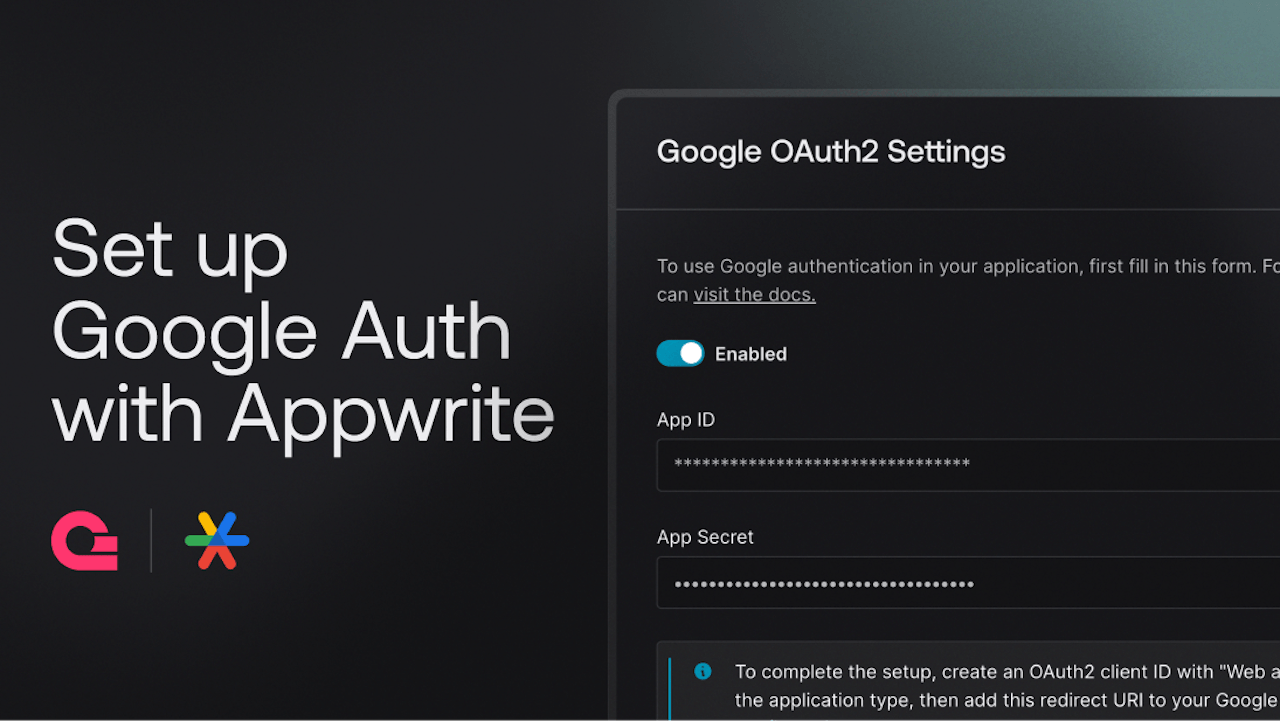 How to set up Google authentication in React with Appwrite