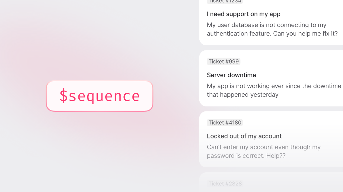 Using $sequence to track document order in Appwrite