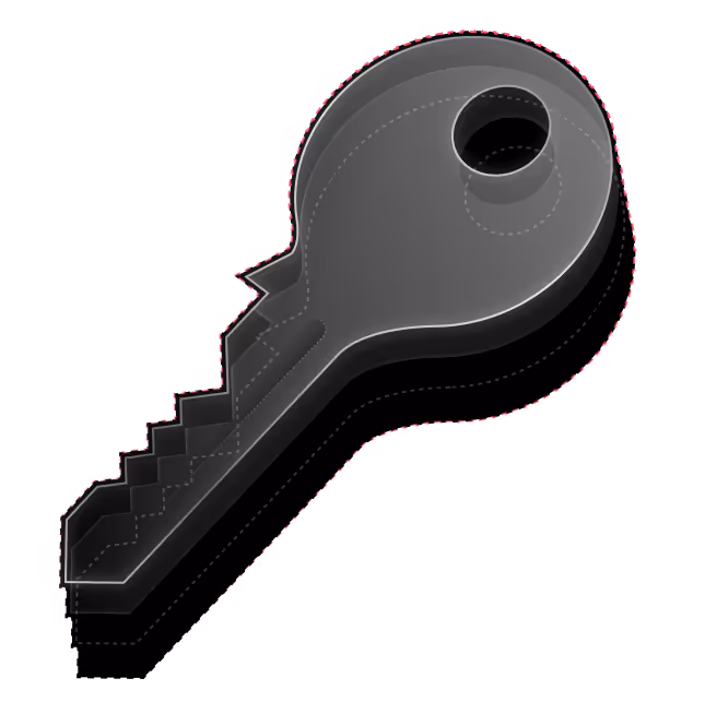key illustration